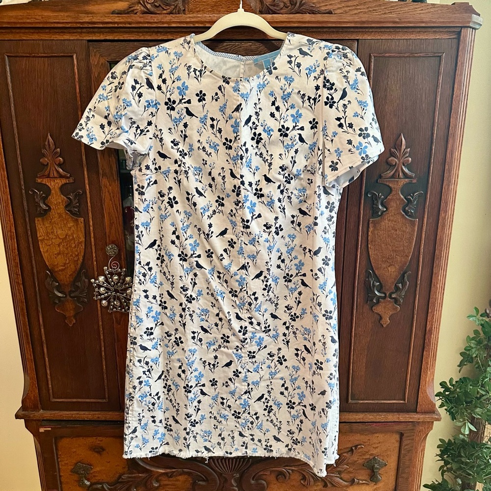 Draper James Floral Denim Dress